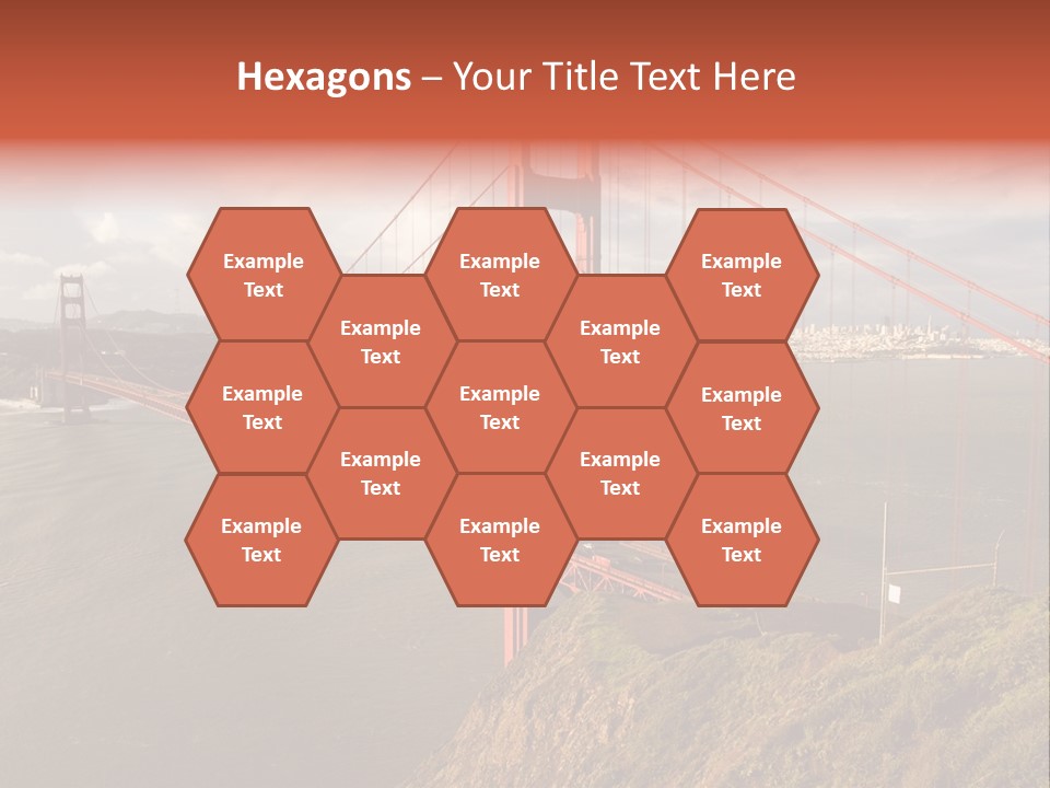 City Scene Gate PowerPoint Template