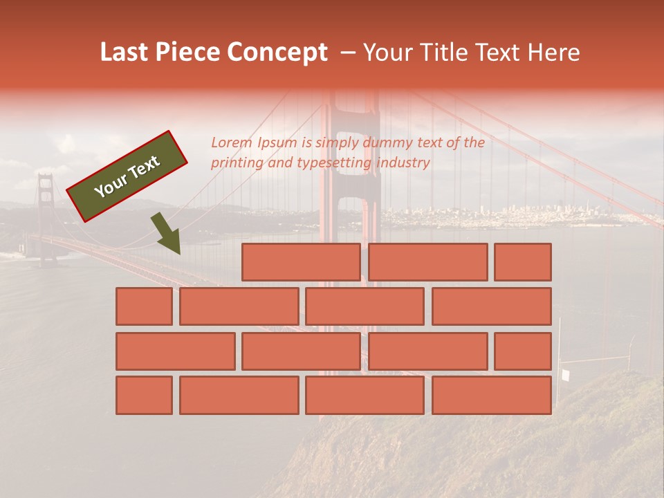 City Scene Gate PowerPoint Template