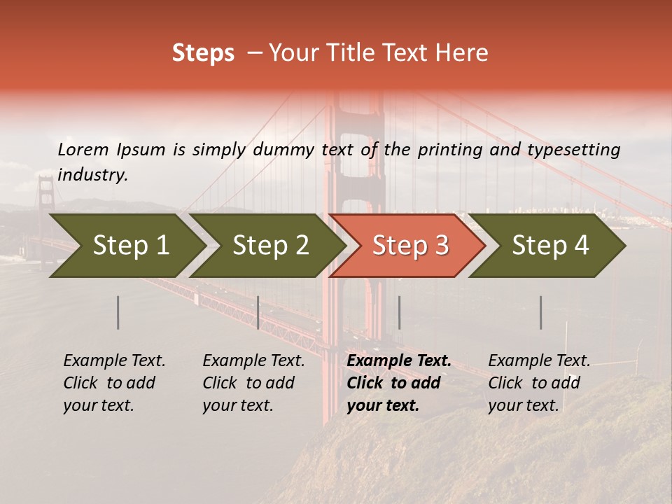 City Scene Gate PowerPoint Template