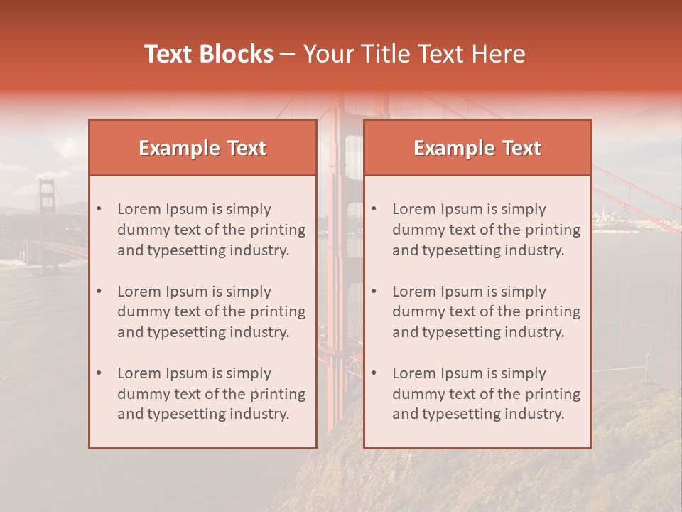 City Scene Gate PowerPoint Template