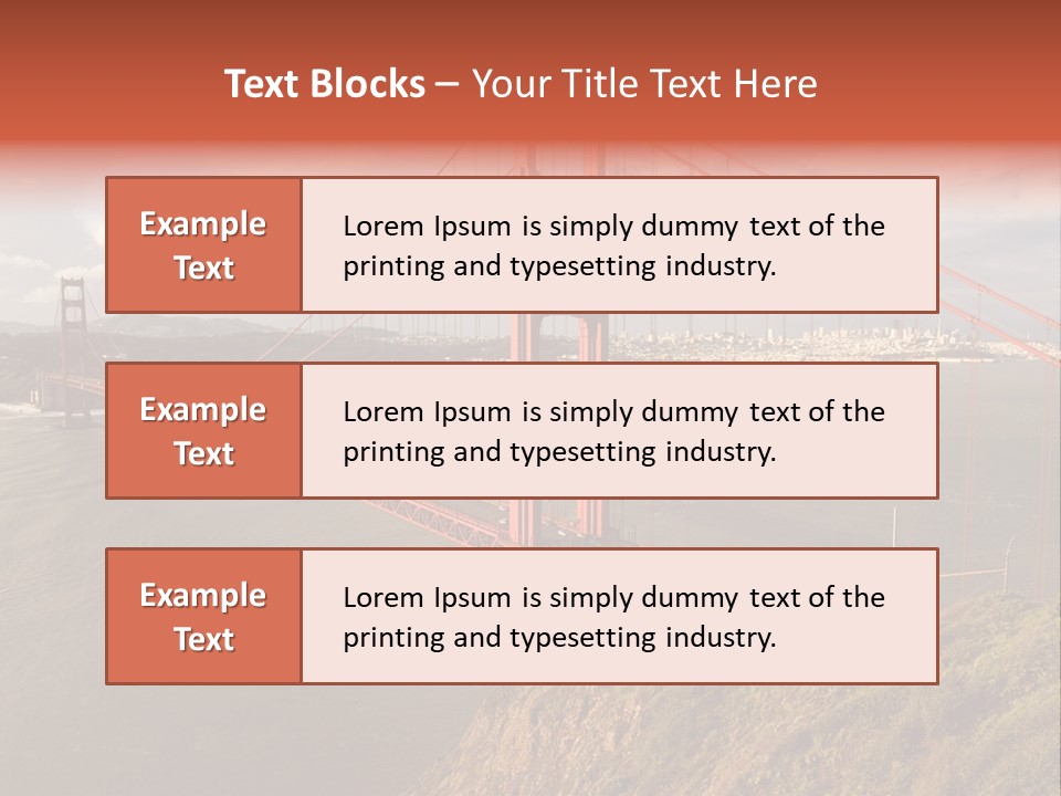City Scene Gate PowerPoint Template