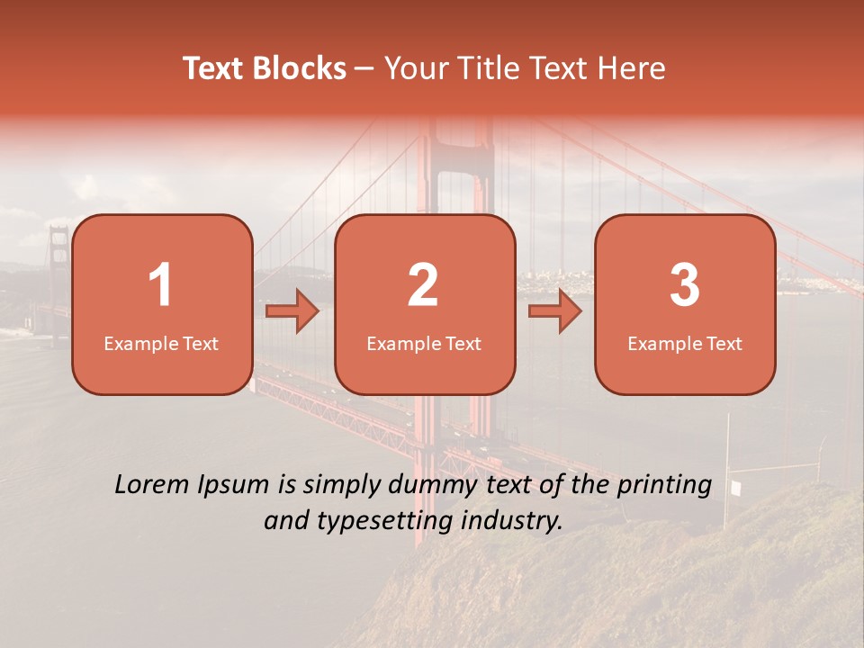 City Scene Gate PowerPoint Template