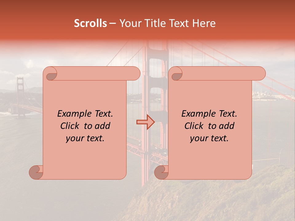 City Scene Gate PowerPoint Template
