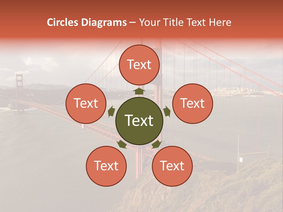 City Scene Gate PowerPoint Template