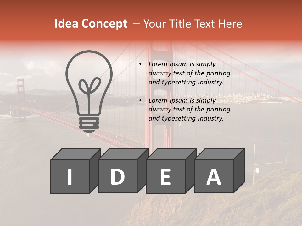 City Scene Gate PowerPoint Template