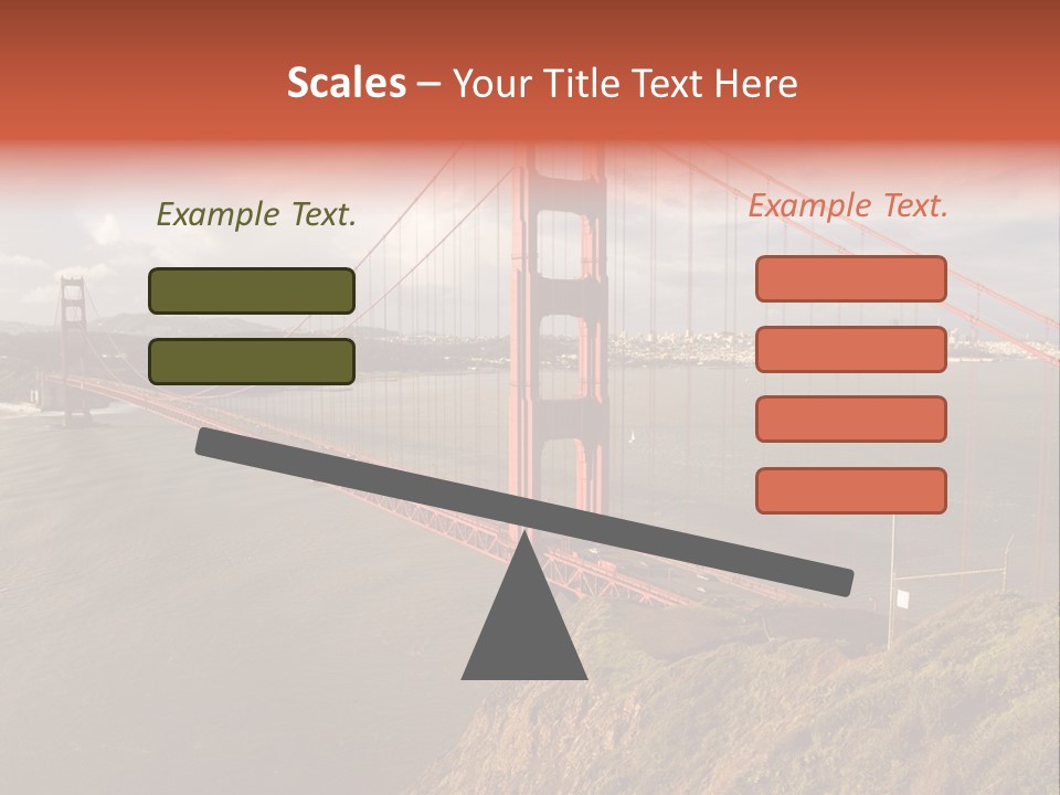 City Scene Gate PowerPoint Template