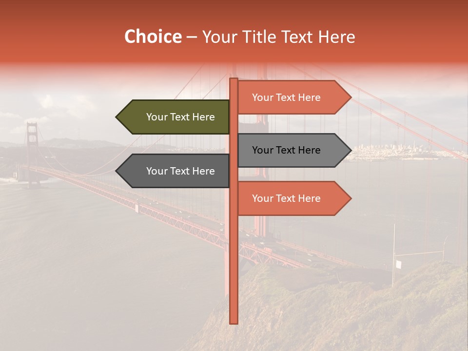 City Scene Gate PowerPoint Template