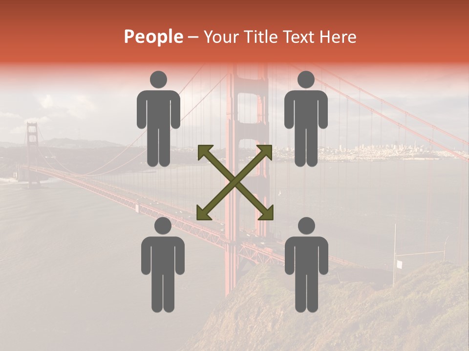 City Scene Gate PowerPoint Template