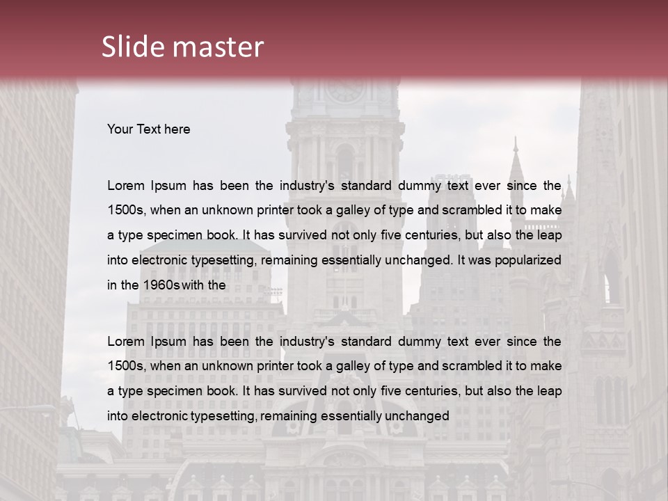 Street Market Mayor PowerPoint Template