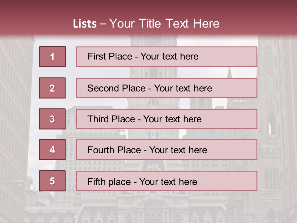 Street Market Mayor PowerPoint Template
