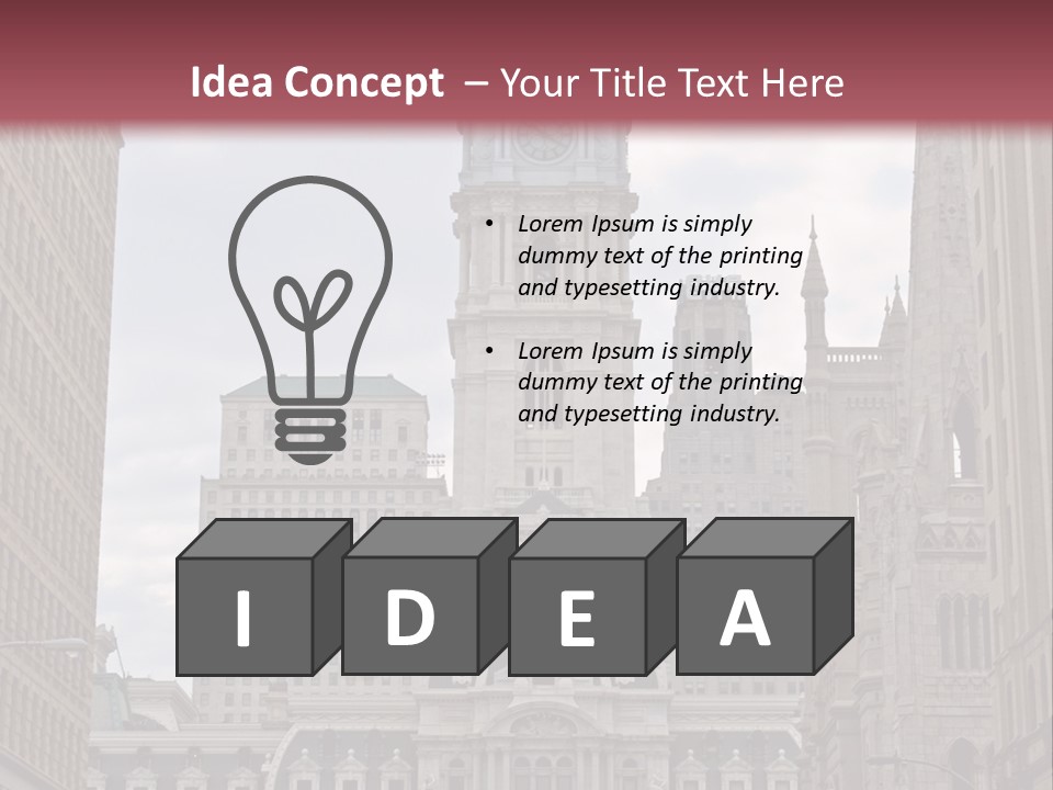 Street Market Mayor PowerPoint Template