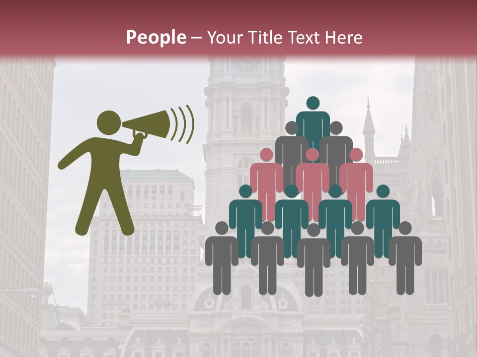 Street Market Mayor PowerPoint Template