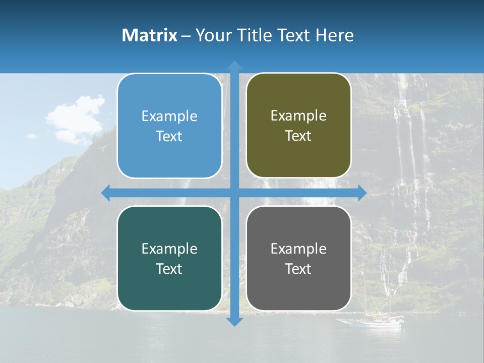 Beautiful Rich Aurlandfjord PowerPoint Template