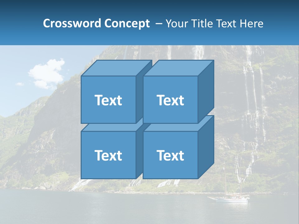 Beautiful Rich Aurlandfjord PowerPoint Template