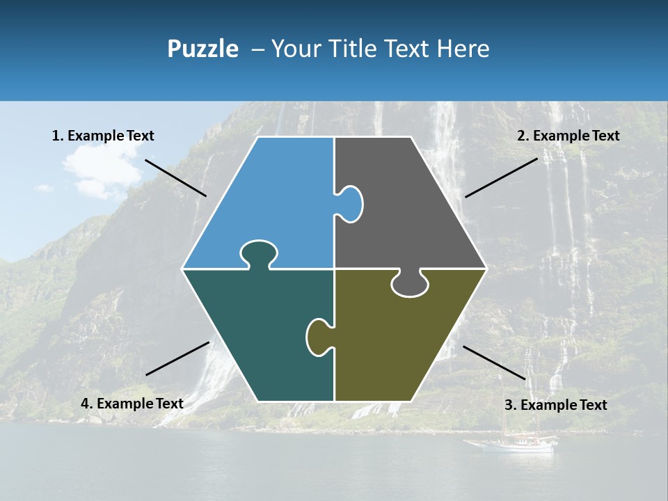 Beautiful Rich Aurlandfjord PowerPoint Template