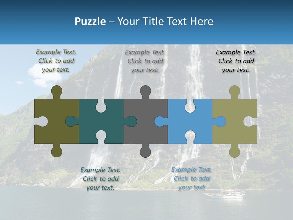 Beautiful Rich Aurlandfjord PowerPoint Template