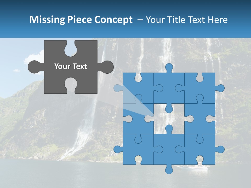 Beautiful Rich Aurlandfjord PowerPoint Template