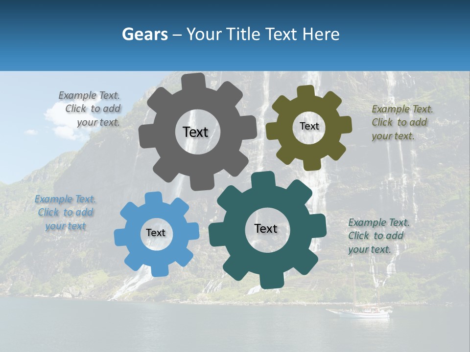 Beautiful Rich Aurlandfjord PowerPoint Template