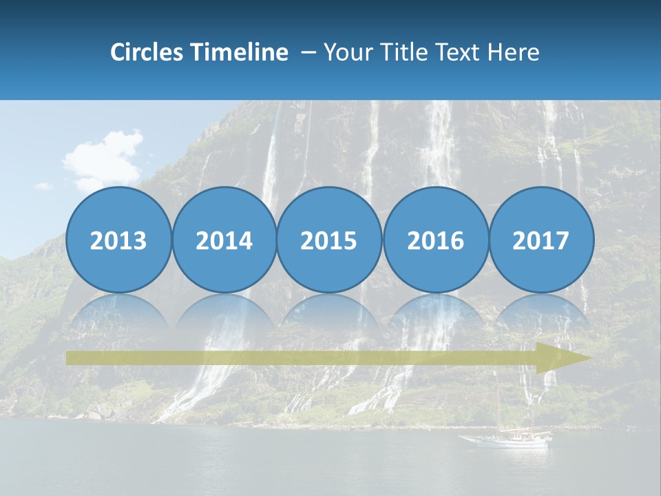 Beautiful Rich Aurlandfjord PowerPoint Template