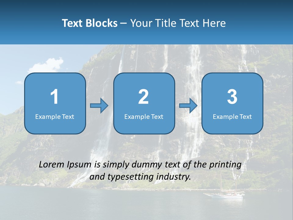 Beautiful Rich Aurlandfjord PowerPoint Template