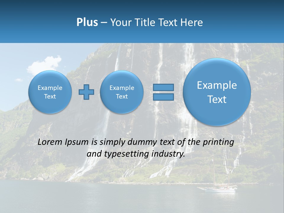 Beautiful Rich Aurlandfjord PowerPoint Template