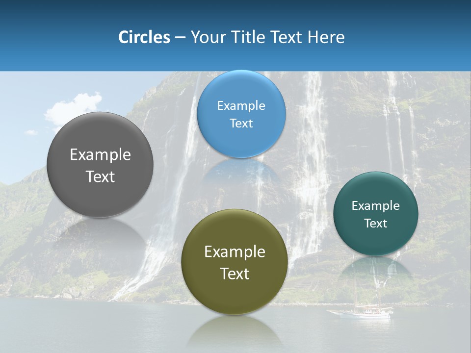 Beautiful Rich Aurlandfjord PowerPoint Template