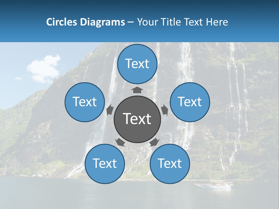 Beautiful Rich Aurlandfjord PowerPoint Template