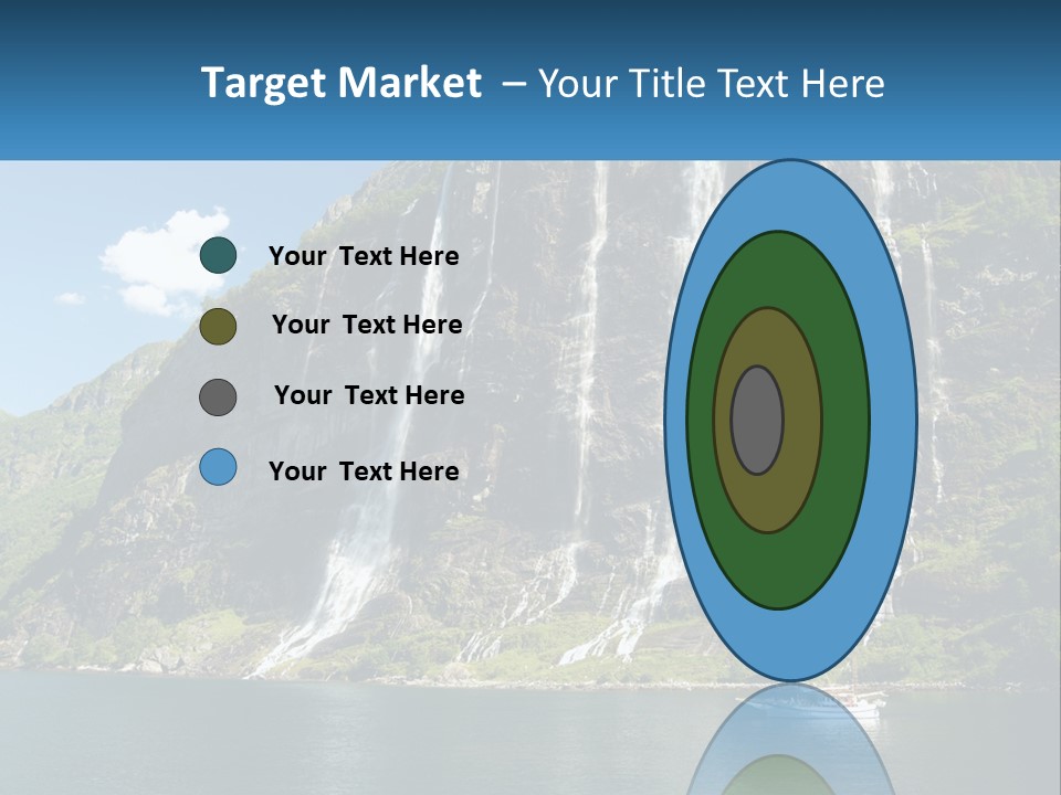 Beautiful Rich Aurlandfjord PowerPoint Template