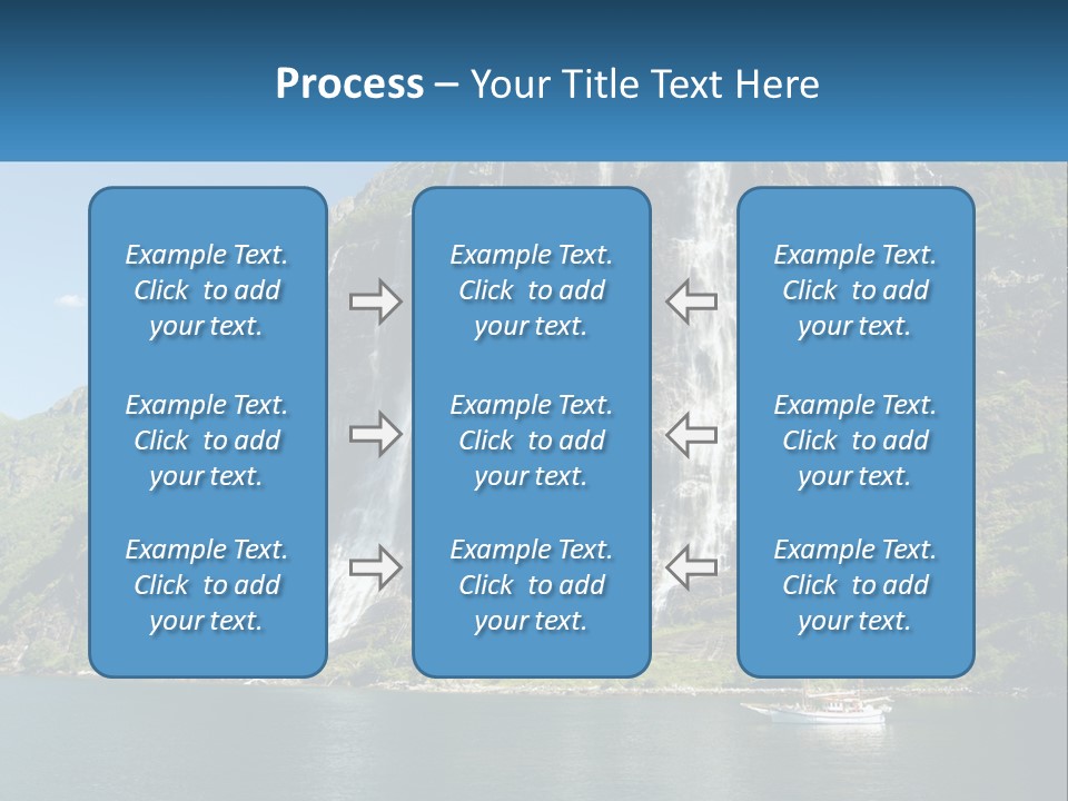 Beautiful Rich Aurlandfjord PowerPoint Template