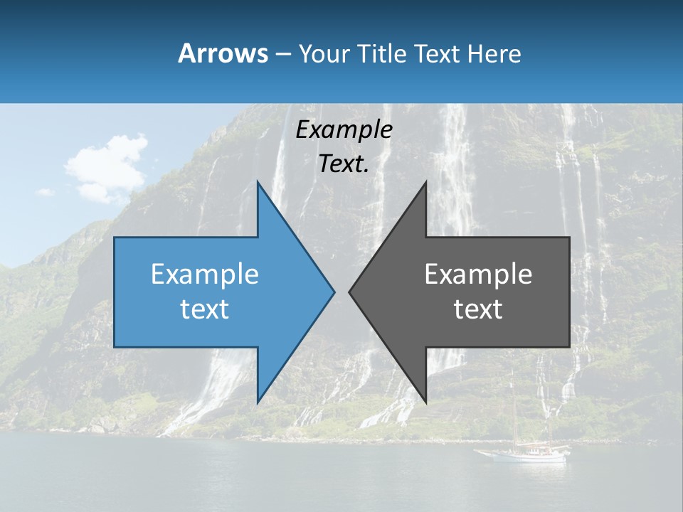 Beautiful Rich Aurlandfjord PowerPoint Template