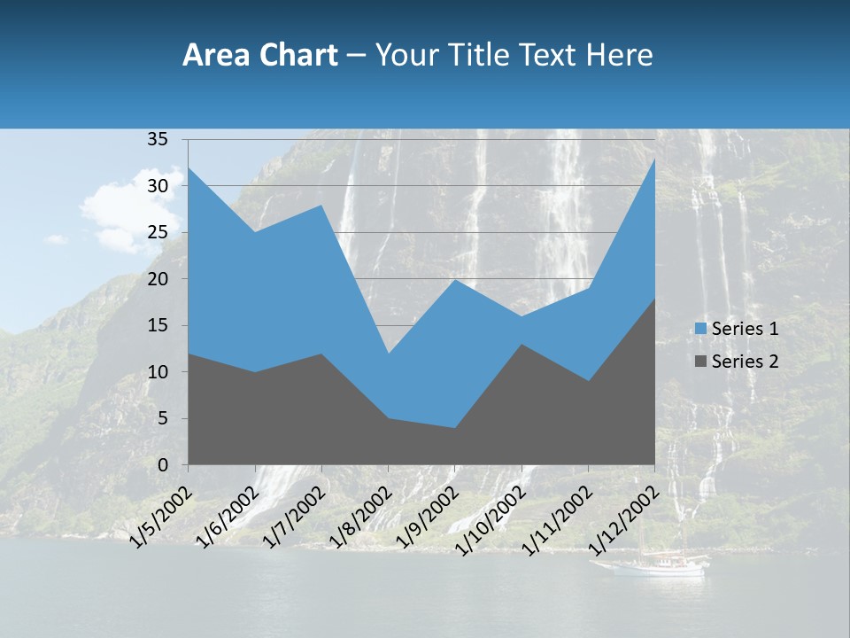 Beautiful Rich Aurlandfjord PowerPoint Template