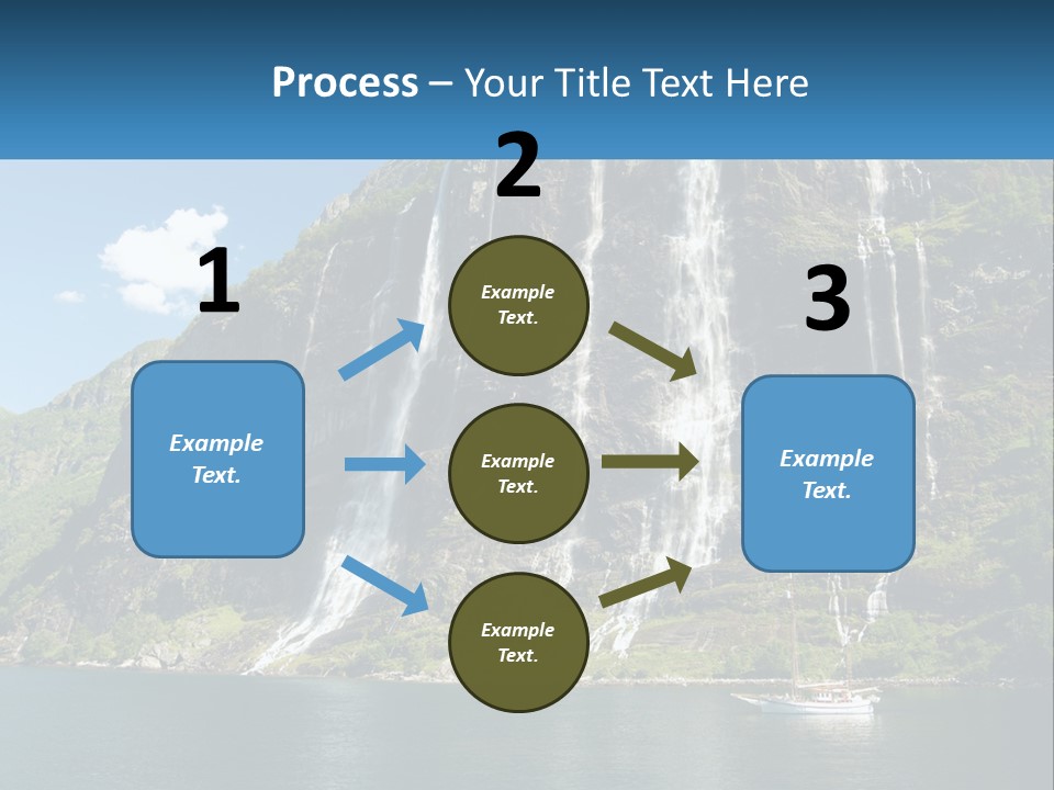 Beautiful Rich Aurlandfjord PowerPoint Template