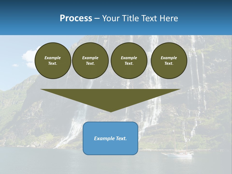 Beautiful Rich Aurlandfjord PowerPoint Template