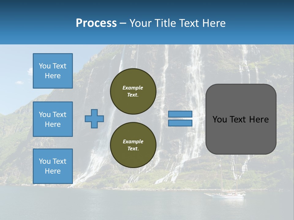 Beautiful Rich Aurlandfjord PowerPoint Template
