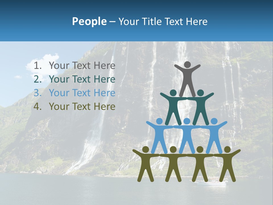 Beautiful Rich Aurlandfjord PowerPoint Template