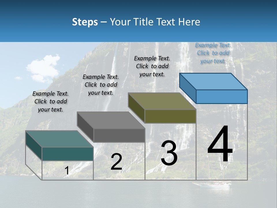 Beautiful Rich Aurlandfjord PowerPoint Template