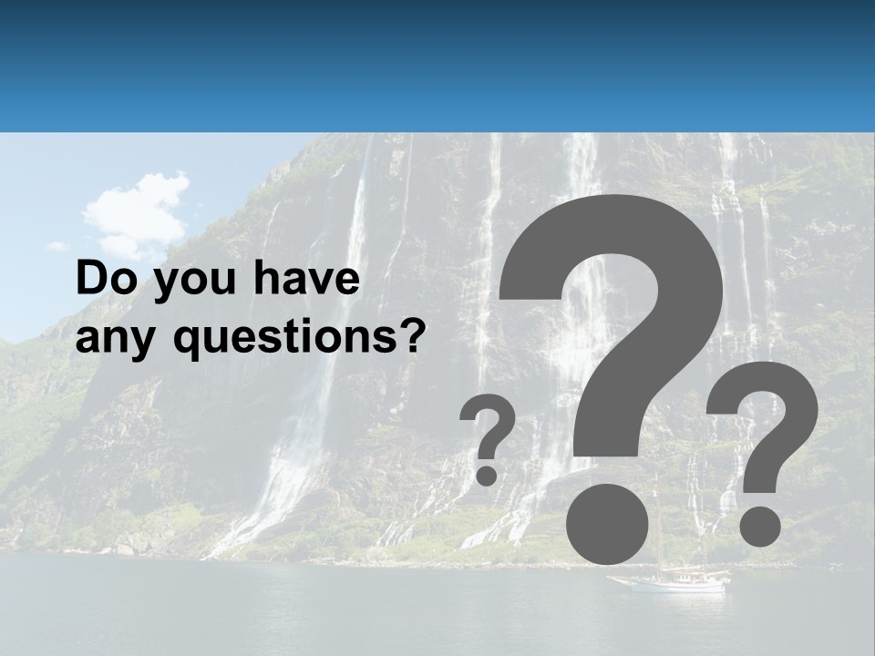 Beautiful Rich Aurlandfjord PowerPoint Template