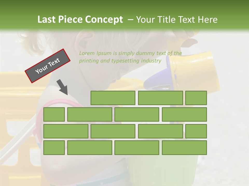 Adorable Toddler Person PowerPoint Template