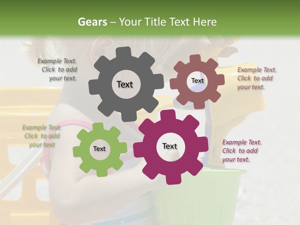 Adorable Toddler Person PowerPoint Template