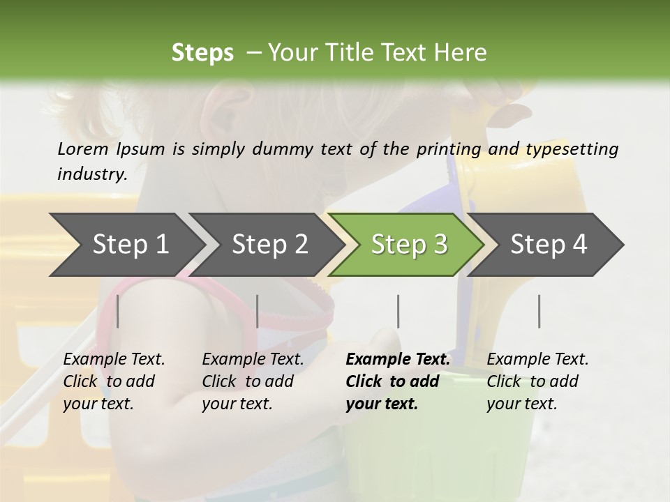 Adorable Toddler Person PowerPoint Template