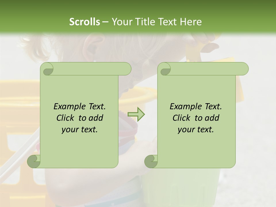 Adorable Toddler Person PowerPoint Template