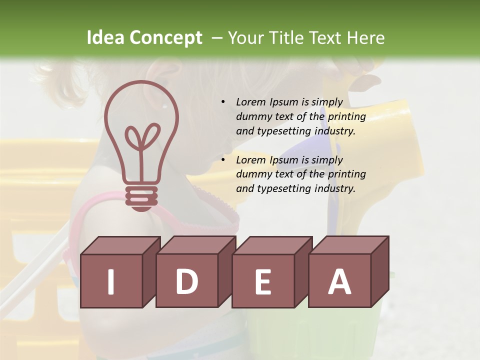 Adorable Toddler Person PowerPoint Template