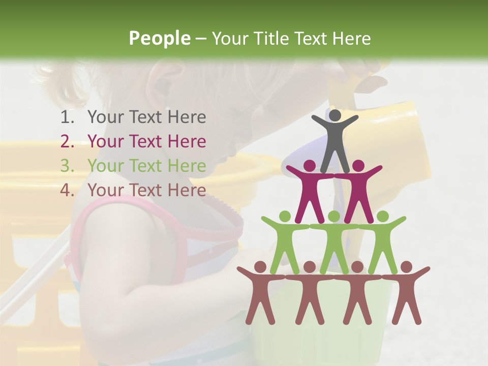 Adorable Toddler Person PowerPoint Template