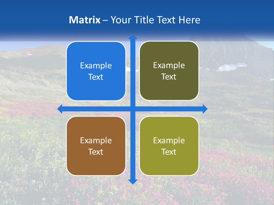 Meadow Blue Spring PowerPoint Template