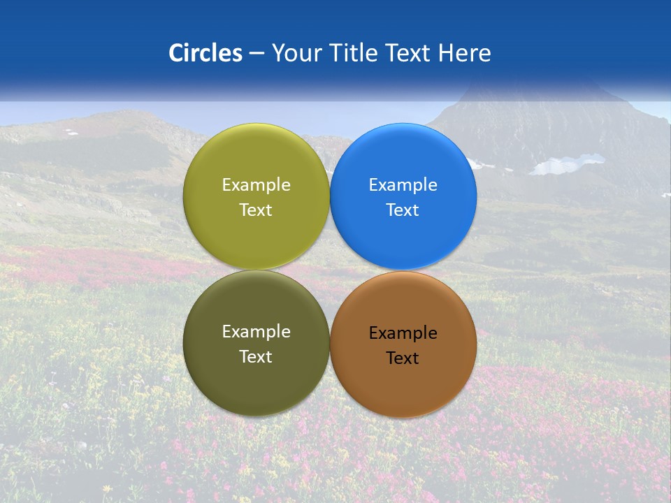 Meadow Blue Spring PowerPoint Template