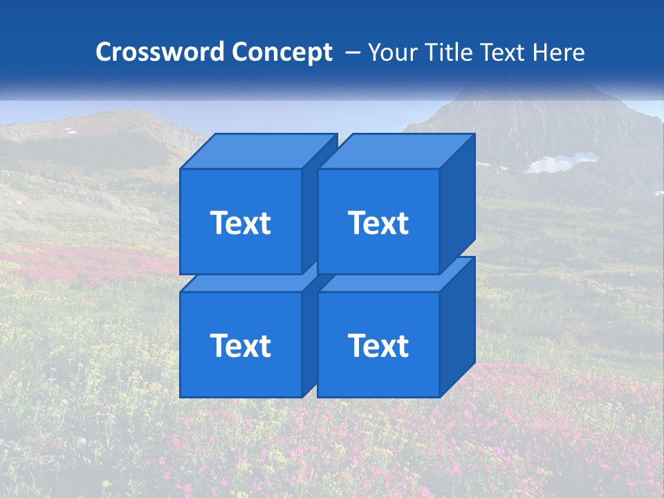 Meadow Blue Spring PowerPoint Template