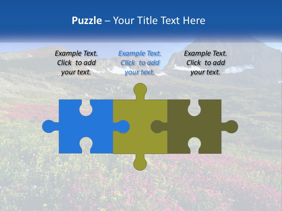 Meadow Blue Spring PowerPoint Template