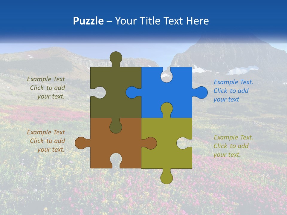 Meadow Blue Spring PowerPoint Template