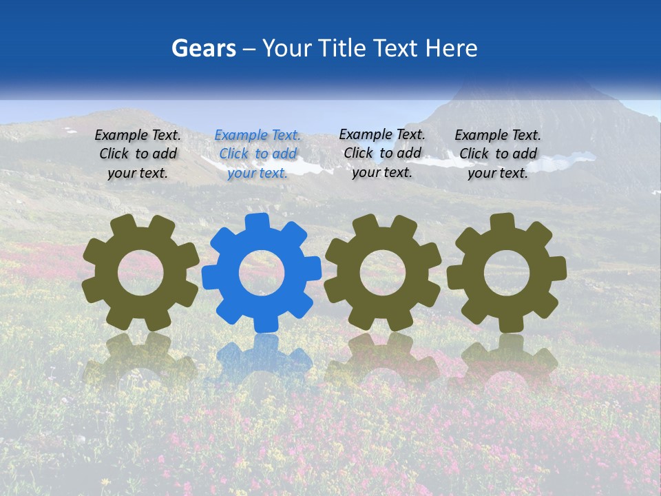 Meadow Blue Spring PowerPoint Template