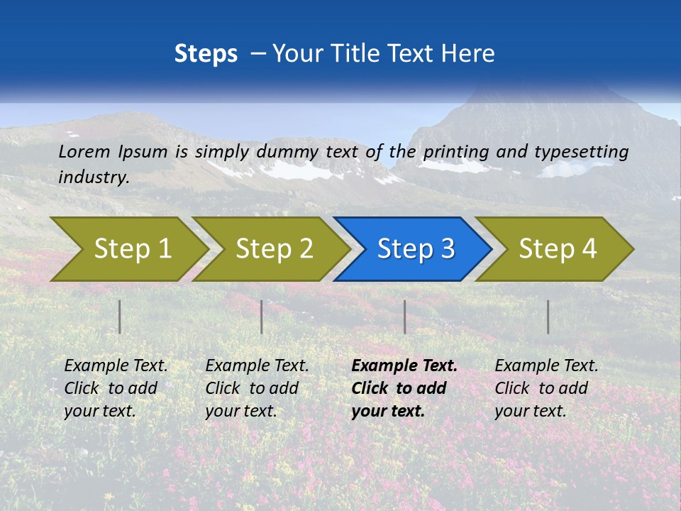 Meadow Blue Spring PowerPoint Template